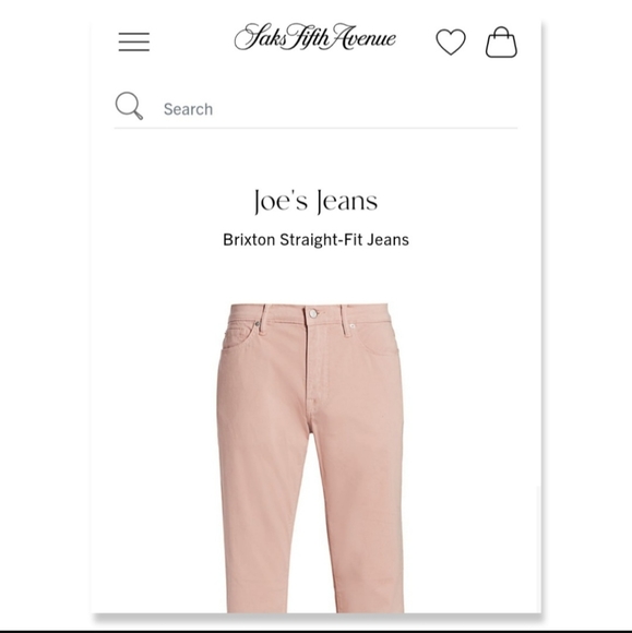 Joe's Jeans Men’s 36 W Pink Jeans - Picture 10 of 10